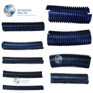 Corrugated Loom Split Polypropylene Black/Blue